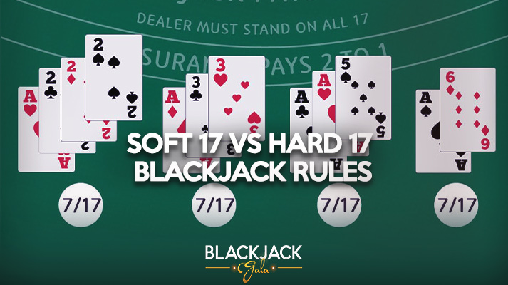 Soft 17 versus hard 17 blackjack rules